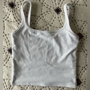LINC ACTIVE- ribbed tank top, white, size medium